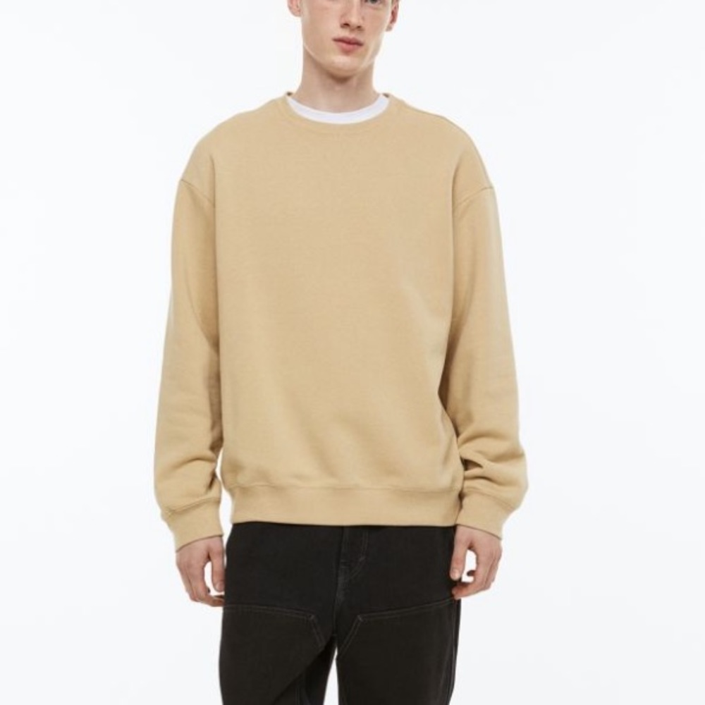 H&M | Relaxed-fit crew neck Beige